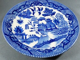 Vtg Willow Ware Vobalt Blue Willow Pattern Made In Japan Saucers 5.5&quot; - £10.56 GBP