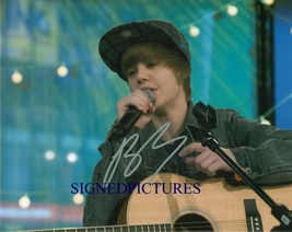 Justin Bieber Signed 8x10 Rp Photo Great Singer So Cute - £11.35 GBP