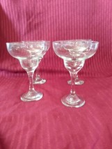 Stemmed Margarita Ice Cream Dessert Glasses, Set Of 4 EUC Great for Craf... - £13.60 GBP