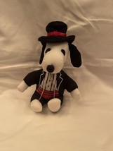 Vintage Snoopy Tuxedo Peanuts Dog Stuffed Plush Windbreaker Red Black White - $5.00