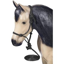 Tough 1 Miniature Poly Rope Halter with Lead, Black, Small - £8.46 GBP