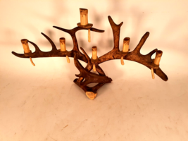 Rustic Candelabra Made From Deer Antlers, Holds 6 Candles, Well Designed - £84.08 GBP