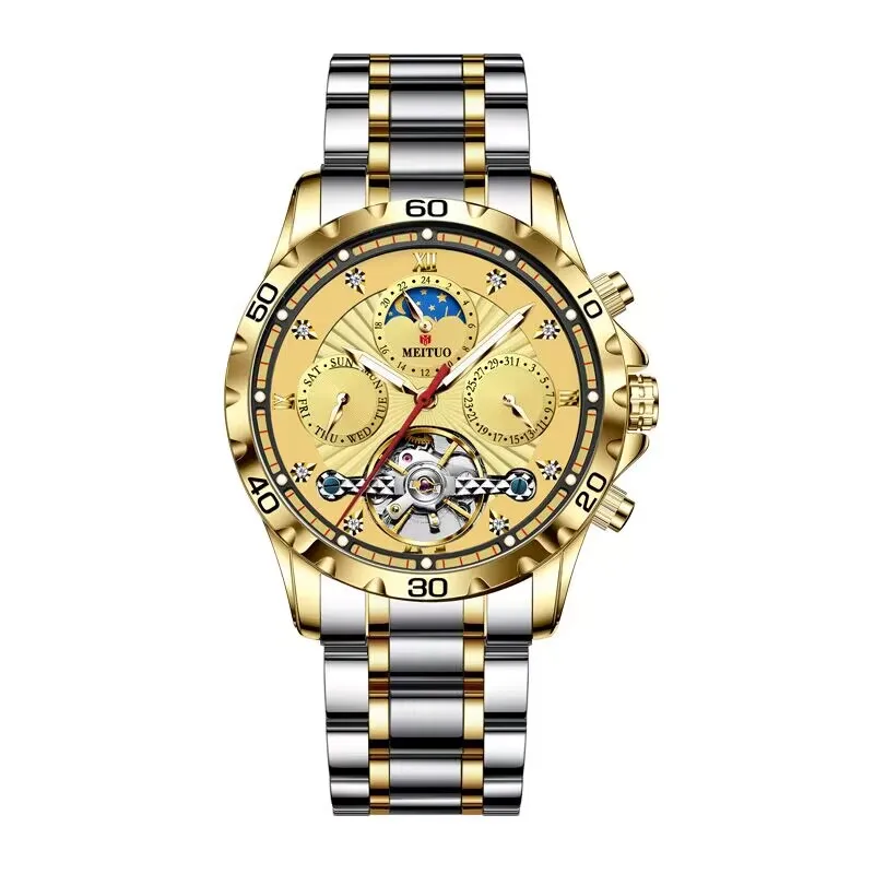 Brand Watch for Men Automatic Mechanical Luxury Waterproof Stainless Ste... - £47.46 GBP