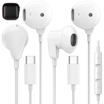 2 Pack Usb C Headphone For Iphone 15 Pro Max Galaxy S23 Plus S22 Hifi Stereo Typ - £32.24 GBP