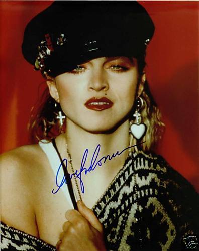 Primary image for MADONNA SIGNED AUTOGRAPH 8x10 RP PHOTO 80's BEAUTIFUL