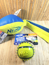 Nerf Spike LED Light Up Ball Dog &amp; Squeaker Launcher Toy Set - £19.73 GBP