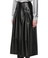 Skirt Leather Long Size Maxi Women&#39;s Lambskin Nwt Vintage Women Lined Bl... - $163.41 CAD+