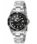 INVICTA PRO DIVER MEN&#39;S QUARTZ 37.5MM STAINLESS STEEL CASE BLACK DIAL - $263.00