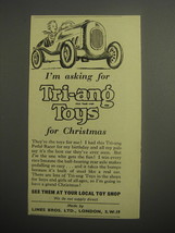 1948 Lines Bros. Tri-ang Toys Pedal Racer Ad - I&#39;m asking for Tri-ang toys - £14.48 GBP