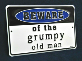 Beware Of The Grumpy Old Man -*US Made* Embossed Sign -Man Cave Garage Bar Décor - £11.77 GBP