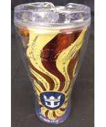 Royal Caribbean Cruise Coca-Cola Souvenir Tumbler 8&quot; Cup with Lid Insula... - $154.76 MXN