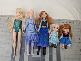 Disney Frozen Doll Lot Jakks Pacific Mattel Anna Elsa Toddlers - $29.95