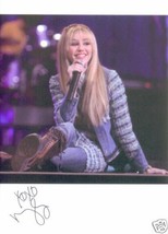 MILEY CYRUS SIGNED AUTOGRAPHED 6x8 RP PHOTO SINGING - £15.97 GBP