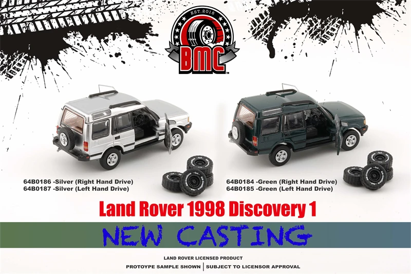 Play BM Creations 1:64 Land Rover 1998 Discovery1 - Green/ sliver Diecast Model  - £58.77 GBP