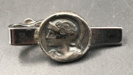 Vintage Swank Roman Soldier Coin Tie Clip 1.5" x 0.75" - £9.71 GBP