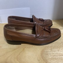 Mens GIORGIO BRUTINI Le Glove Loafers Brown Leather Kiltie Tassel Shoes ... - $35.06