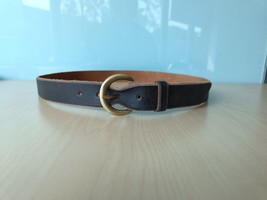 Double Rl Terrance Tumbled Leather Belt $248 Free Worldwide Shipping (0194) - £139.39 GBP