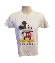 Walt Disney World Mickey Mouse New York Adult Small White TShirt - £12.05 GBP