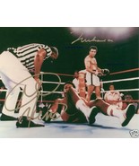 MUHAMMAD ALI AND GEORGE FOREMAN SIGNED AUTOGRAPH BOXING GREATEST 8X10 RP... - £14.14 GBP