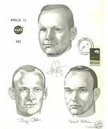 NEIL ARMSTRONG BUZZ ALDRIN &amp; MICHAEL COLLINS SIGNED AUTOGRAPH RP PHOTO A... - £14.14 GBP