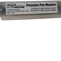 PSI Woodworking Precision Pen Mandrel Kit With Bushings Adapters &amp; Wrench - $30.59