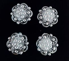 Magnetic Horse Show Number Pins Silver Essence  Set of 4 NEW image 1
