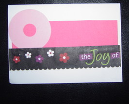 O the Joy of, knowing your my friend Card , Handcrafted scrap happy card - $4.95