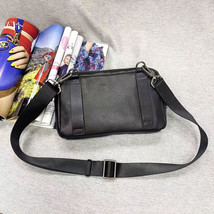 Full Genuine Leather Mobile Phone Bag Men&#39;s Belt Waist Bag One-Shoulder Crossbod - £45.34 GBP