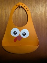 Silicone Turkey Adjustable Bib w/Pouch *Pre-Owned/Nice* nnn1 - £6.17 GBP