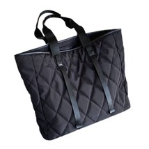 D0LF Women Large Capacity Nylon Tote Bag Quilted Solid Color Work Shoulder Handb - £32.07 GBP