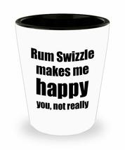 Rum Swizzle Cocktail Shot Glass Lover Fan Funny Gift Idea For Friend Alcohol Mix - £10.26 GBP