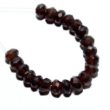 20 pcs Natural Hessonite Faceted Rondelle Beads Loose Gemstone Size 5mm 16.85cts - £2.88 GBP