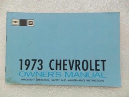 1973 Chevrolet Chevy Owners Manual 15997 - £13.32 GBP