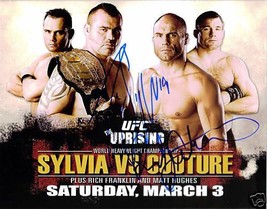 Randy Couture And Tim Sylvia Signed Autograph 8X10 Rp Photo Sylvia Vs Couture - £14.17 GBP
