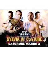 RANDY COUTURE AND TIM SYLVIA SIGNED AUTOGRAPH 8X10 RP PHOTO SYLVIA VS CO... - £14.14 GBP