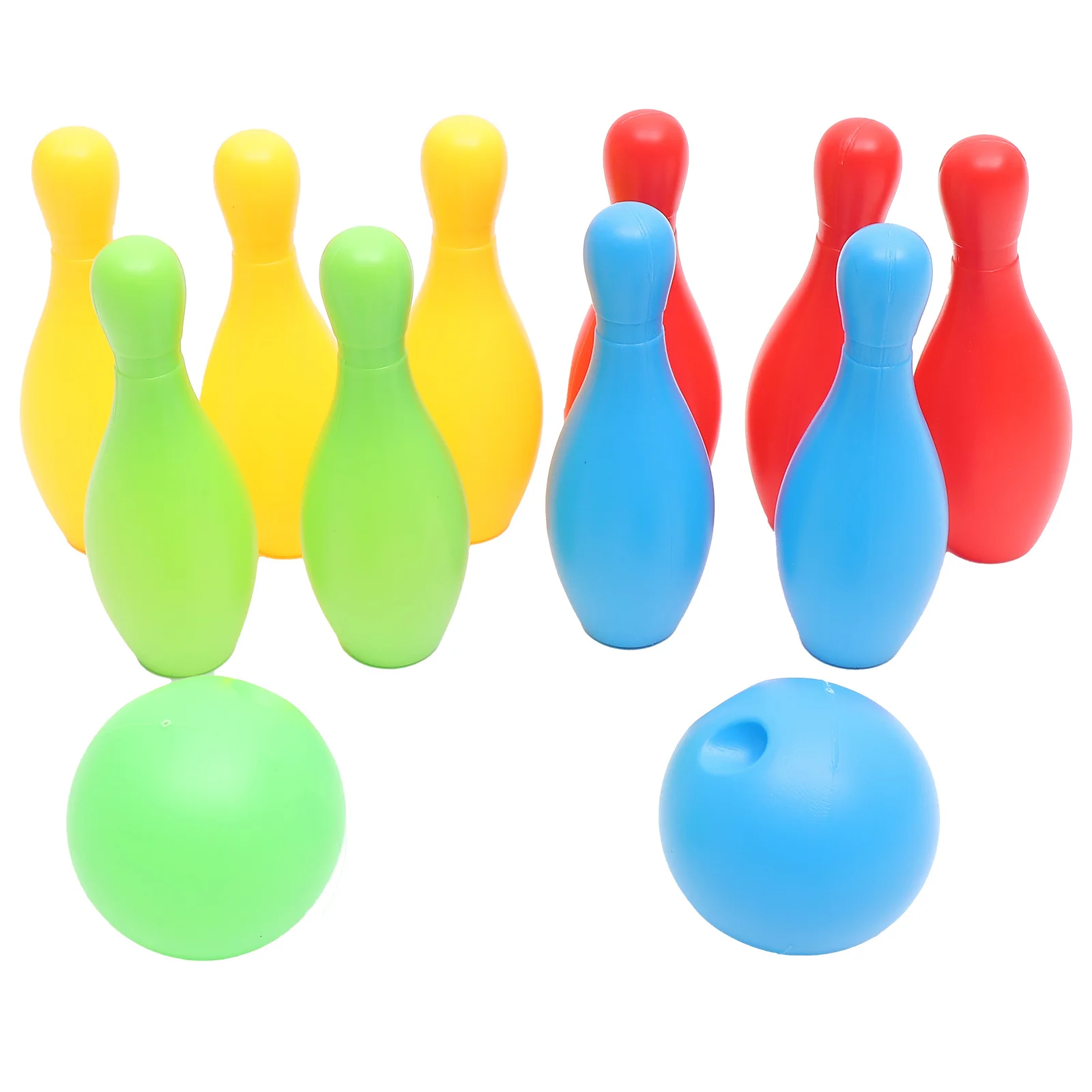 Kids Bowling Set 10pcs 14CM Bowling 2pcs Bowling Balls Indoor Outdoor  Bowling G - £84.89 GBP