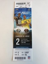 2013 NFL 49ERS @ CHARGERS UNUSED FOOTBALL TICKET PRESEASON - $5.00