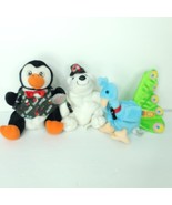 Lot of 3 Coca Cola Bean Bag Plush Polar Bear Peacock Penguin Stuffed  - $368.89 MXN
