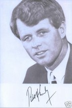 ROBERT F KENNEDY SIGNED AUTOGRAPHED RP PROMO PHOTO 1968 - £11.00 GBP