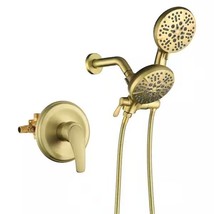 FLG Tub &amp; Shower Faucet Kit with Hand Shower &amp; Valve Brushed Gold 88014BG - $2,234.03 MXN