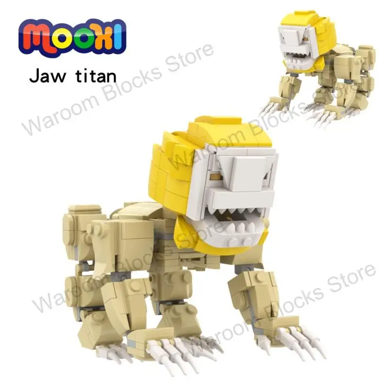 MOC1292 Creative Series Attack On Titan Jaw Anime Titan Character Building - $31.51