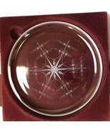 The 1977 Franklin Crystal Plate - Snowflake by Peter Yenawine Signed - W... - $34.27