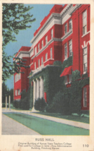 Pittsburg, KS Russ Hall State Teachers College building Kansas Postcard 1940 C33 - £3.31 GBP