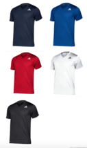 Mens Adidas V-neck Shirt Jersey Mesh Active Exercise football baseball s... - £15.72 GBP