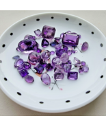 LOT OF AMETHYST STONES VERAITY OF SHAPES AND SIZE NATURAL AND LAB GROWN ... - $3,429.17 MXN