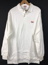 Vintage Dole Logo Shirt Long Sleeve Polo Mens Large White Salesman NEW n... - $27.69