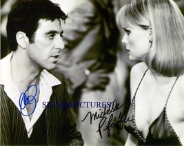 Scarface Signed Rp Photo Al Pacino &amp; Michelle Pfeiffer - £10.95 GBP