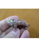 Y-TIG-18 little gray red TIGER figurine SOAPSTONE PERU stone carving lov... - €7,69 EUR