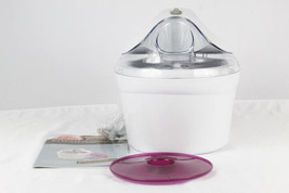 Kitchen Living White Electric Sorbet Frozen Yogurt &amp; Ice Cream Maker 1 Quart - £33.22 GBP