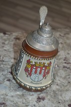 Vintage DRM Stein w Lid, Hand Made in Germany. Hamburg, No. 1 - £19.86 GBP